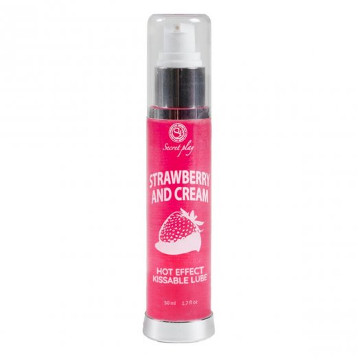 Lubrika�n� g�l SECRET PLAY HOT EFFECT strawberry with cream 50 ml