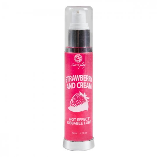 Lubrika�n� g�l SECRET PLAY HOT EFFECT strawberry with cream 50 ml