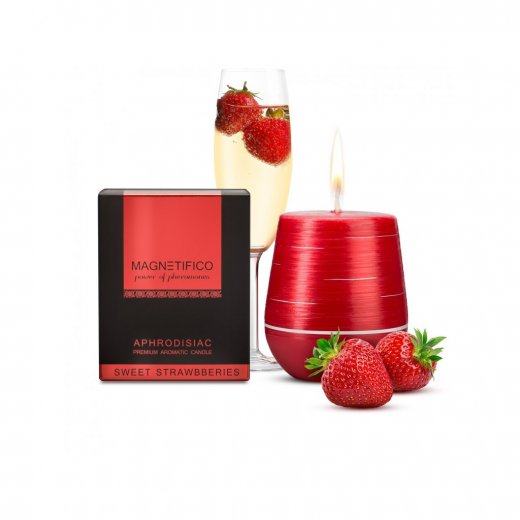 Svie�ka MAGNETIFICO APHRODISIAC CANDLE SWEET STRAWBERRIES