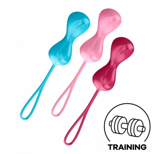 Sada venu�in�ch guli�iek SATISFYER POWER BALLS DOUBLE farebn�