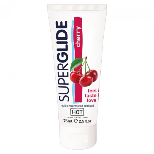 Lubrika�n� g�l HOT SUPERGLIDE cherry 75 ml