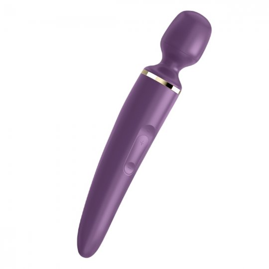 Mas�na hlavica a vibr�tor 2v1 SATISFYER WAND-ER WOMAN fialov�