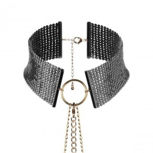 Obojok BIJOUX INDISCRETS D�SIR M�TALLIQUE COLLAR black