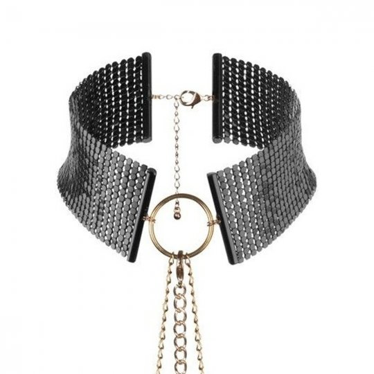 Obojok BIJOUX INDISCRETS D�SIR M�TALLIQUE COLLAR black