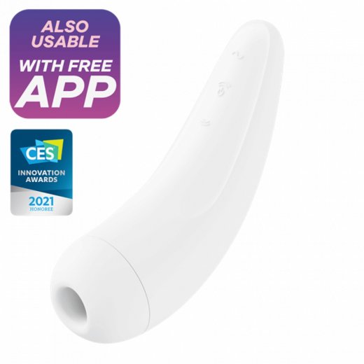Stimul�tor klitorisu SATISFYER CURVY 2+ biely
