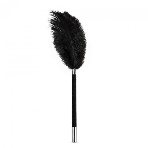 Dr�didlo p�perov� Blush NOIR SOFT FEATHER TICKLER �ierne