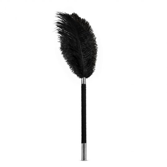 Dr�didlo p�perov� Blush NOIR SOFT FEATHER TICKLER �ierne