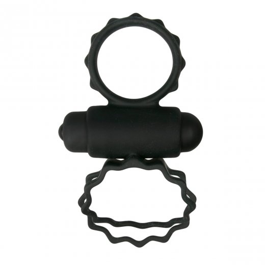 Kr��ok na penis Easytoys Men Only Duo Cock Ring black