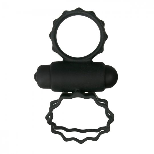 Kr��ok na penis Easytoys Men Only Duo Cock Ring black