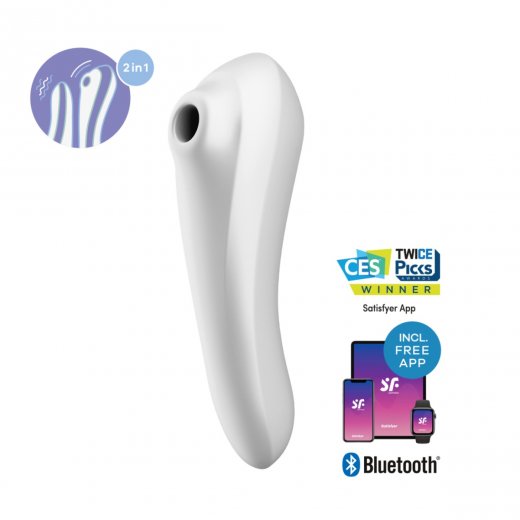 Vibr�tor SATISFYER DUAL PLEASURE biely