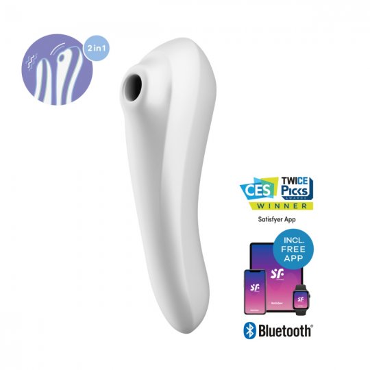 Vibr�tor SATISFYER DUAL PLEASURE biely
