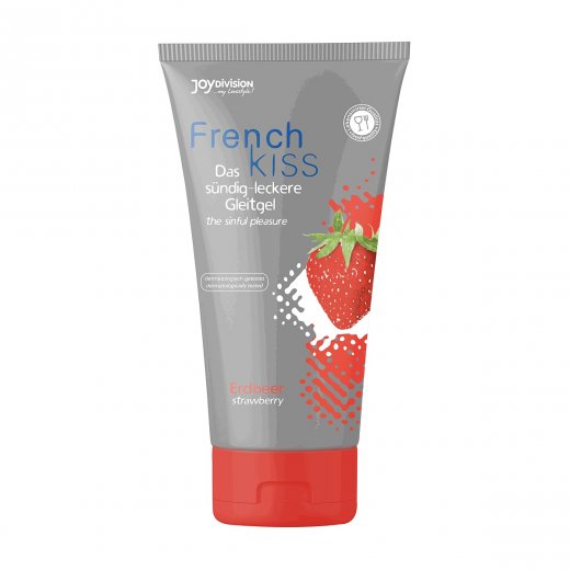 Lubrika�n� g�l JoyDivision FrenchKiss Strawberry 75 ml