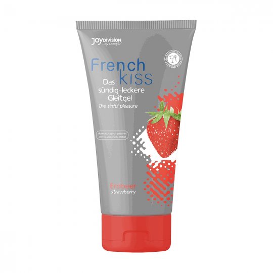 Lubrika�n� g�l JoyDivision FrenchKiss Strawberry 75 ml