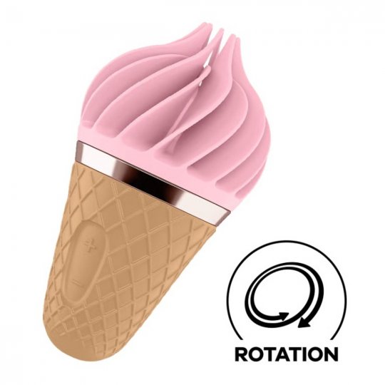 Stimul�tor klitorisu SATISFYER SWEET TREAT ru�ov�/hned�