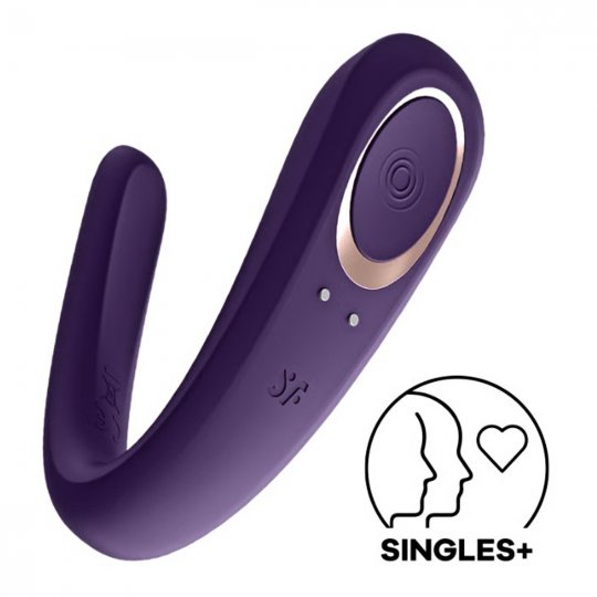 Vibr�tor SATISFYER DOUBLE CLASSIC fialov�