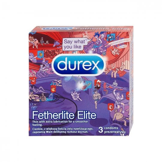 Kond�m Durex Fetherlite Elite Emoji 3 ks