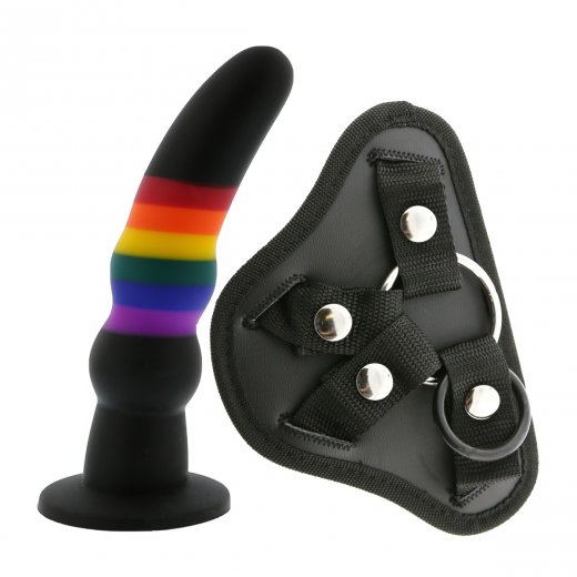 Dildo s postrojom Dream Toys COLOURFUL LOVE