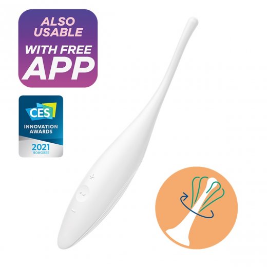 Vibr�tor SATISFYER TWIRLING JOY biely