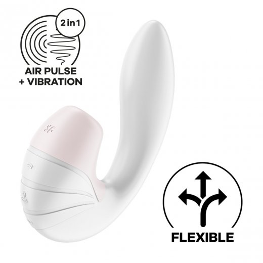 Vibr�tor SATISFYER SUPERNOVA DOUBLE AIR PULSE biely