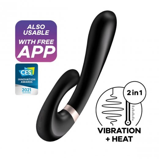 Vibr�tor SATISFYER HEAT WAVE �ierny