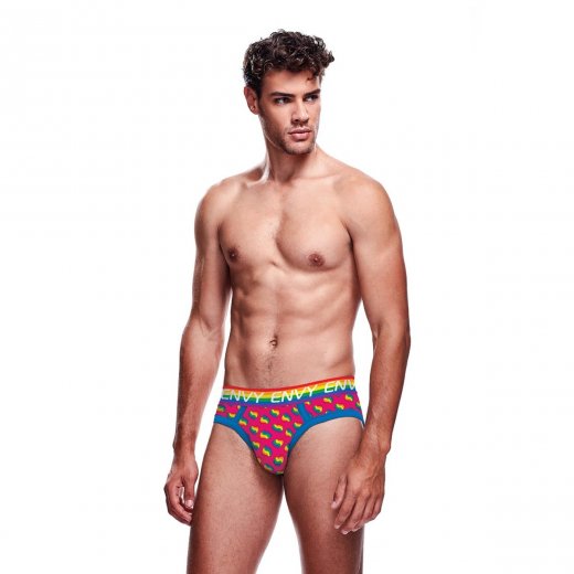 Slipy ENVY RAINBOW HEARTS BRIEF farebn�