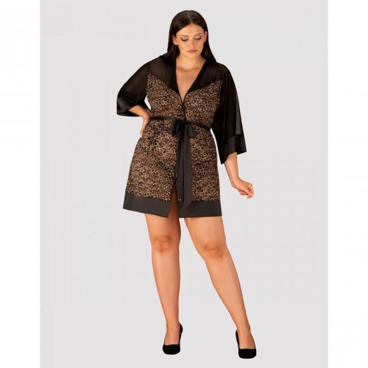 �upan Obsessive ALLUNES PEIGNOIR �ierny 2XL/3XL