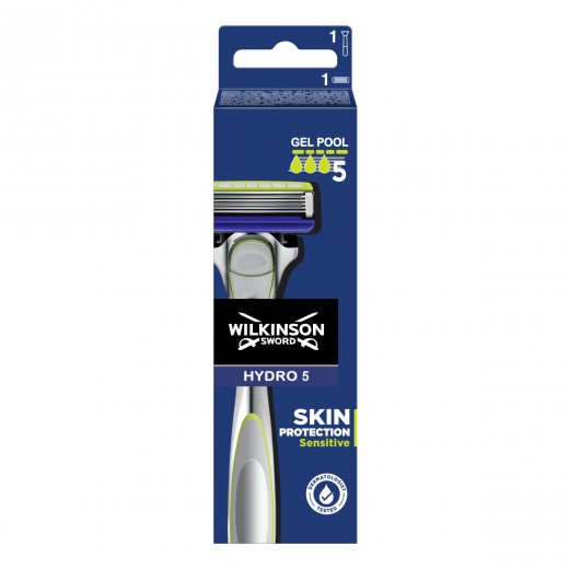 Holiaci stroj�ek WILKINSON Sword Hydro 5 Skin Protection Sensitive + 1 ks hlavice