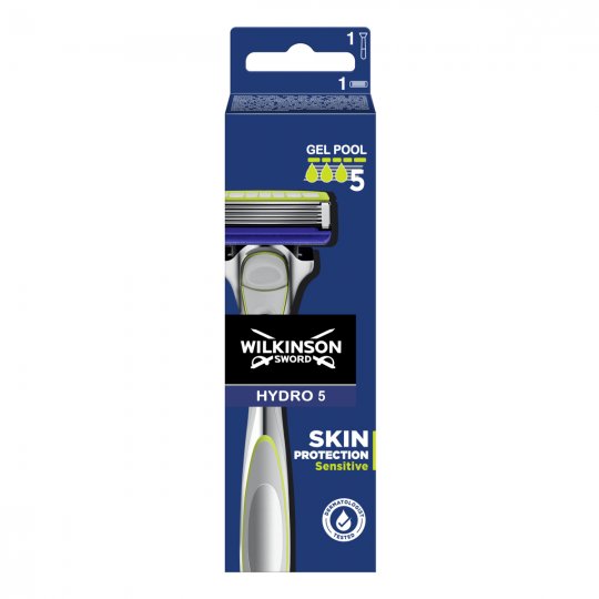 Holiaci stroj�ek WILKINSON Sword Hydro 5 Skin Protection Sensitive + 1 ks hlavice