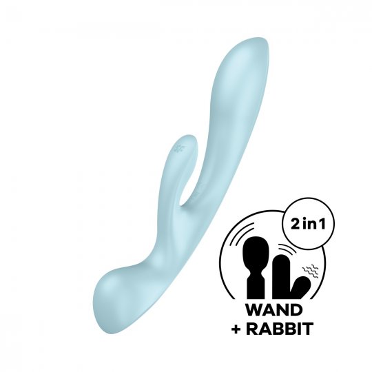 Vibr�tor SATISFYER TRIPLE OH modr�