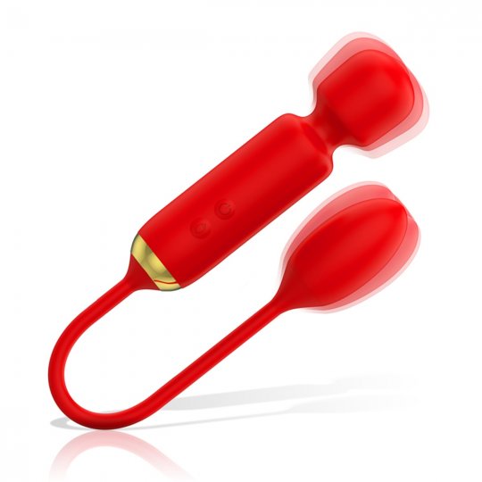 Vibr�tor 2v1 Mia TOSCANA WAND + EGG �erven�