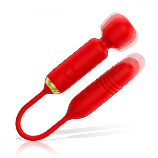 Vibr�tor 2v1 Mia TOSCANA WAND + UP AND DOWN �erven�