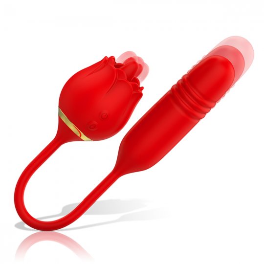 Vibr�tor 2v1 Mia VIENA LICKING + UP AND DOWN �erven�