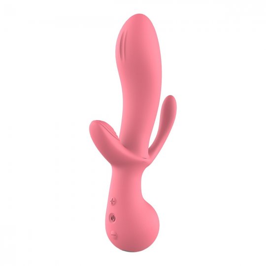 Vibr�tor Dream Toys AMOUR Triple Pleasure Clair ru�ov�