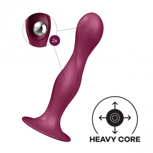 Dildo SATISFYER Double Ball-R �erven�