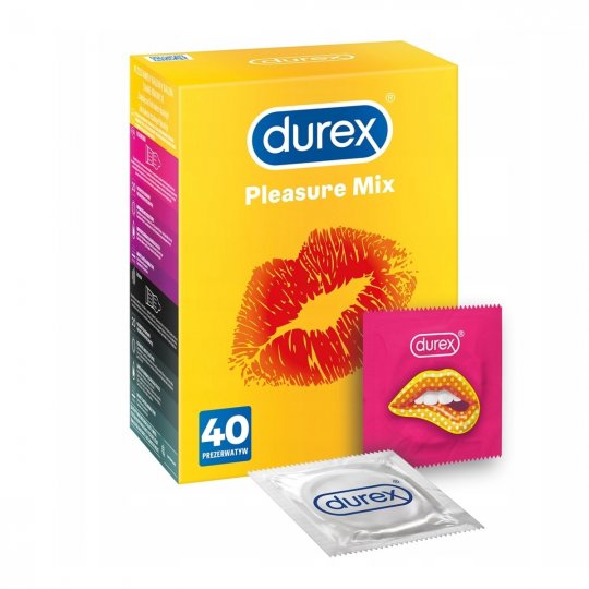 Kond�m DUREX Pleasure MIX 40 ks