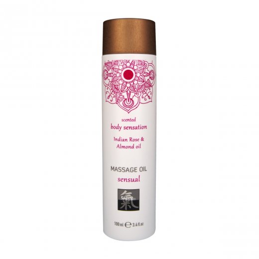 Olej mas�ny HOT Shiatsu sensual Indian Rose & Almond oil 100 ml