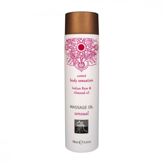 Olej mas�ny HOT Shiatsu sensual Indian Rose & Almond oil 100 ml