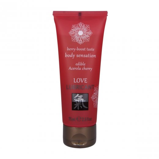 Lubrika�n� g�l HOT Shiatsu Love Acerola Cherry jedl� 75 ml