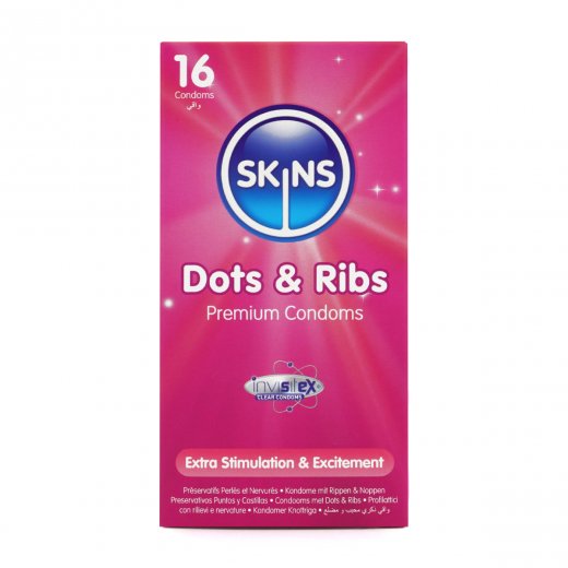 Kond�m Skins Dots & Ribs Cube 16 ks