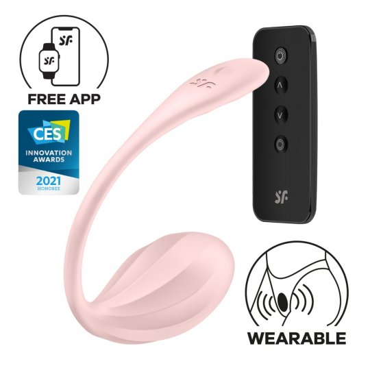 Vibra�n� vaj��ko SATISFYER Ribbed Petal Connect App ru�ov�