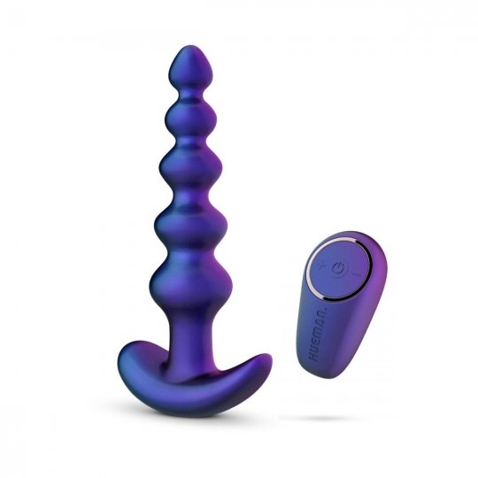 Kol�k an�lny HUEMAN Galaxy Force Vibrating Butt Plug with Remote modr�