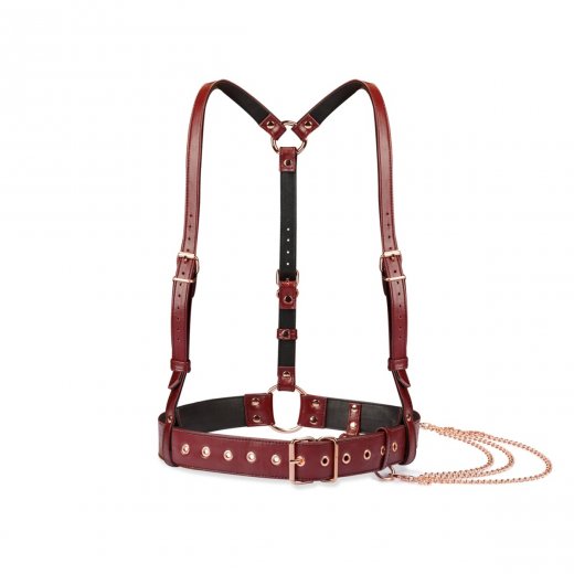 Postroj Liebe Seele Wine Red Body Harness v�nov�