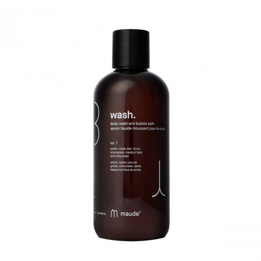 Telov� um�vac� g�l a k�pe�ov� pena Maude WASH no.1 amber, cedar leaf & lemongrass 355 ml