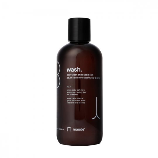 Telov� um�vac� g�l a k�pe�ov� pena Maude WASH no.1 amber, cedar leaf & lemongrass 355 ml