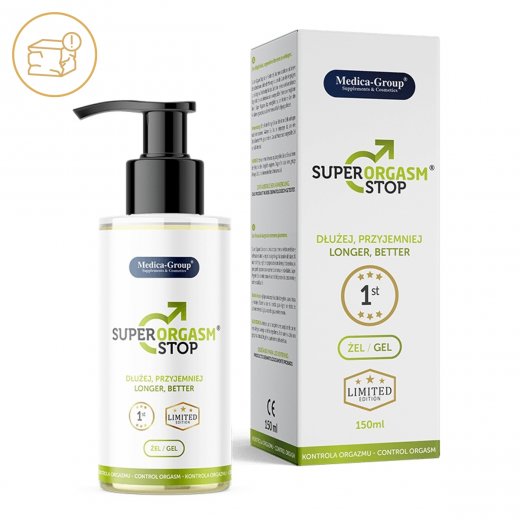 G�l na oddialenie ejakul�cie Medica-Group Super Orgasm Stop 150 ml - po�koden� obal