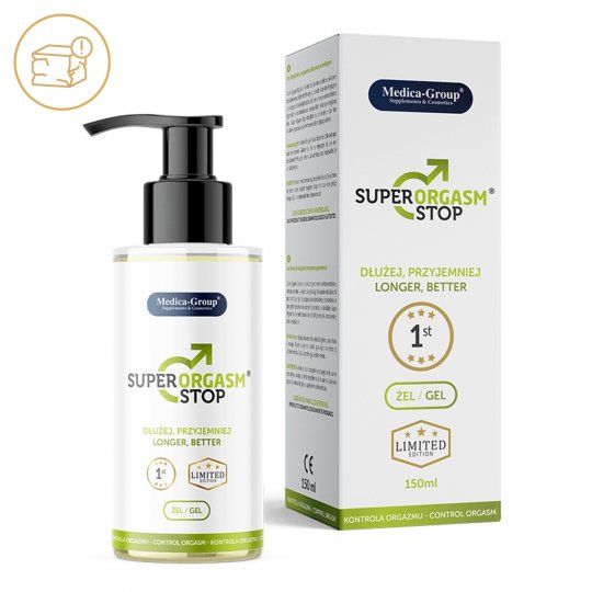 G�l na oddialenie ejakul�cie Medica-Group Super Orgasm Stop 150 ml - po�koden� obal