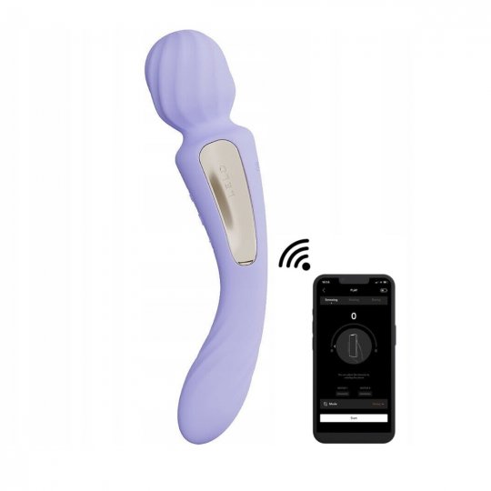 Mas�na hlavica a vibr�tor 2v1 LELO Switch fialov�