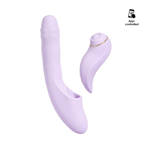 Vibr�tor Svakom Duoglow Thrusting Beaded With Pulsating Stimulator fialov�