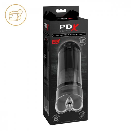 V�kuov� pumpa vibra�n� Pipedream PDX Elite Extender Pro �ierna - po�koden� obal