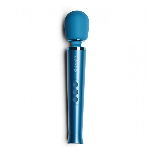 Mas�na hlavica le WAND Petite Rechargeable Massager vibra�n� modr�